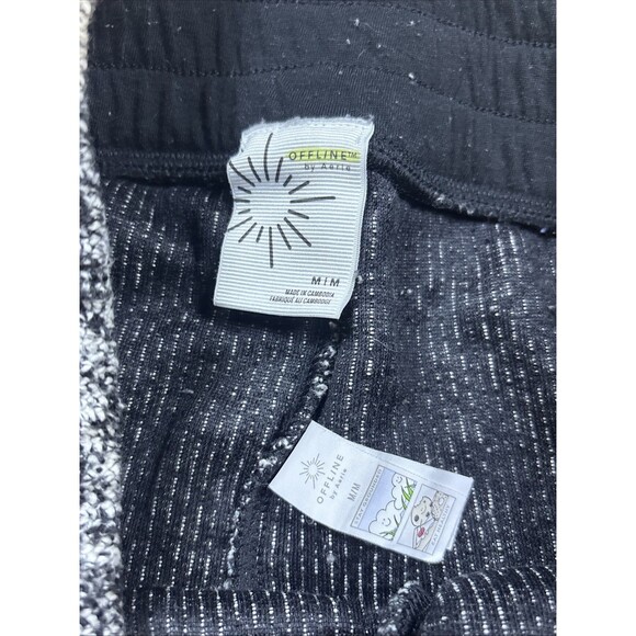 Offline By Aerie Snowday Two Piece Set Wide Leg Pants Mock Neck Top Medium - Picture 15 of 16